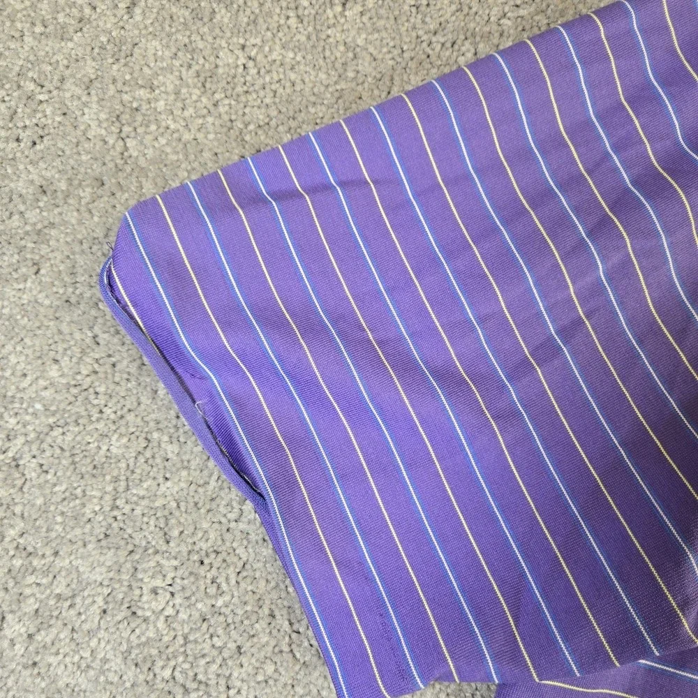 Vintage Nike Tiger Woods Polo Shirt Mens XL Purple Stripe